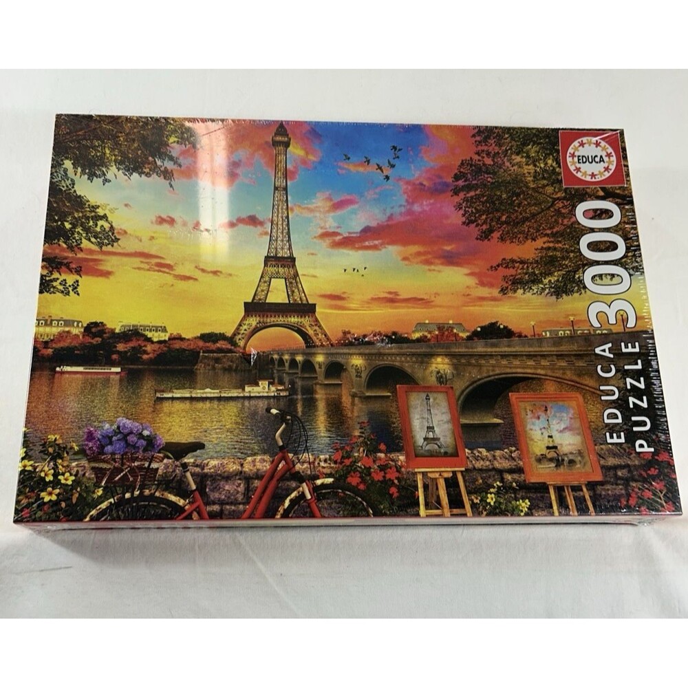Educa Borras "Sunset in Paris" 3000 Piece Jigsaw Puzzle – New & Factory Sealed